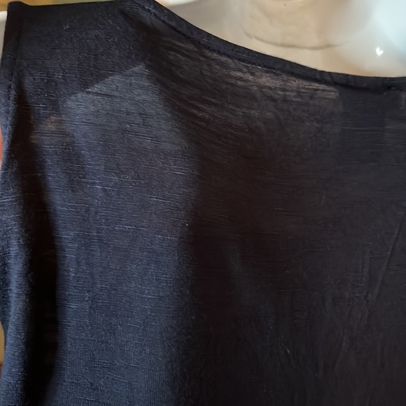 Cutest Ann Taylor Front Crochet Lace Black Tank Top Sz S/P - Picture 6 of 12